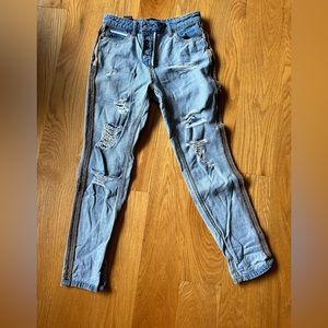 Size 26 inside out jeans button fly